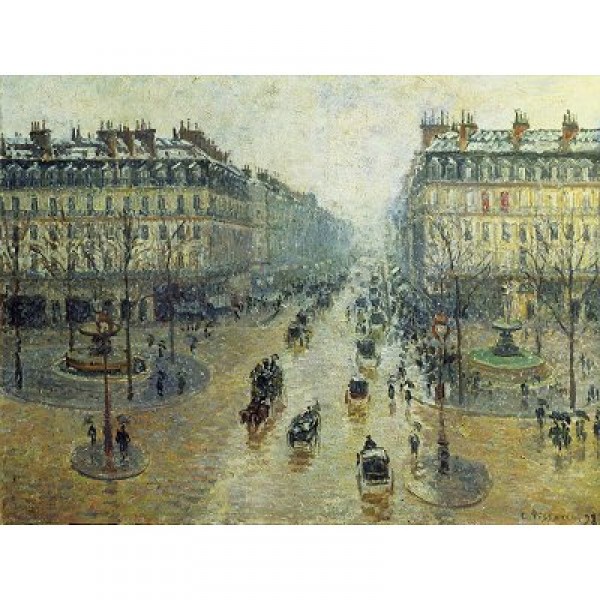Puzzle 1500 pièces - Pissaro : Avenue de l'opéra, Paris - Ricordi-26013