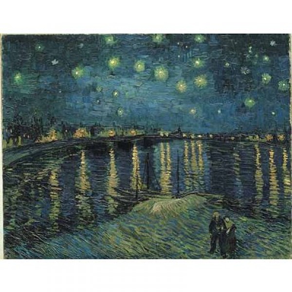 Puzzle 1500 pièces - Van Gogh : Nuit étoilée sur le Rhône - Ricordi-16189