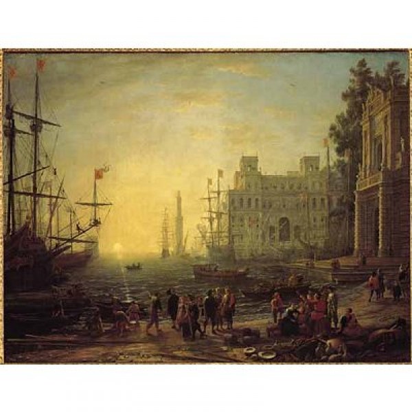 Puzzle 2000 pièces - Art - Lorrain : Le port et la Villa Medici - Ricordi-16168