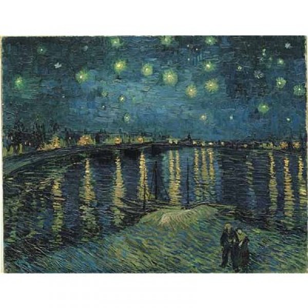 Puzzle 2000 pièces - Art - Van Gogh : Nuit étoilée sur le Rhône - Ricordi-16170