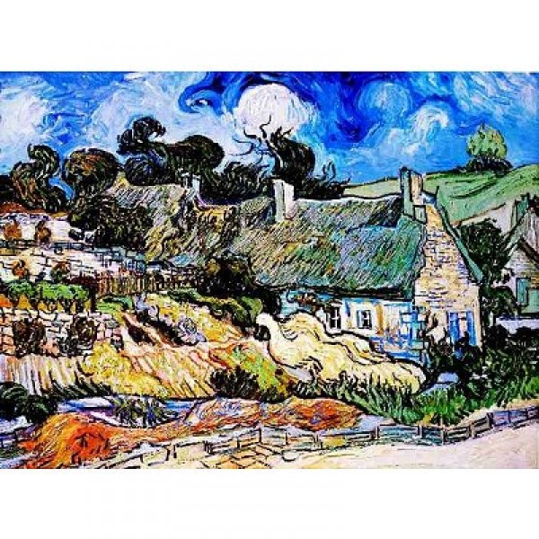 Puzzle 2000 pièces - Van Gogh : L'église d'Auvers - Ricordi-16047