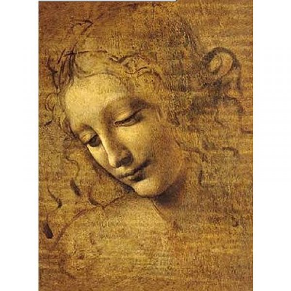 Puzzle 250 pièces - Léonard de Vinci :  Visage de Giovane Fanciulla  - Ricordi-2601N00009