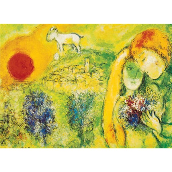 Puzzle 500 pièces - Art - Chagall : Les Amoureux de Vence - Ricordi-09473