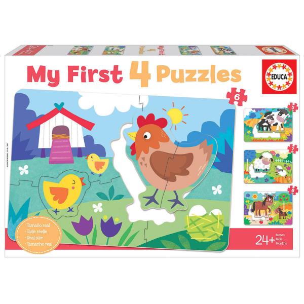 My First 5 to 8 Piece Progressive Puzzles: Moms and Babies - Educa-18899