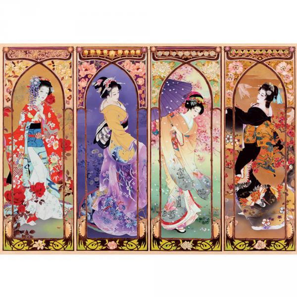 4000 Teile Puzzle: Japanische Collage - Educa-19055