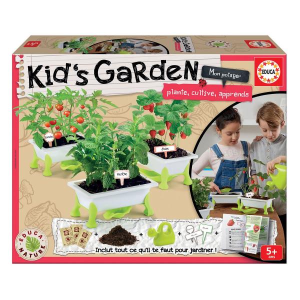 Kids Garden : Fraises + Tomates + Menthe - Educa-18961