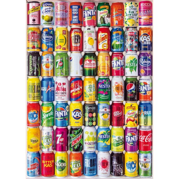 500 pieces puzzle: Soda cans - Educa-18447