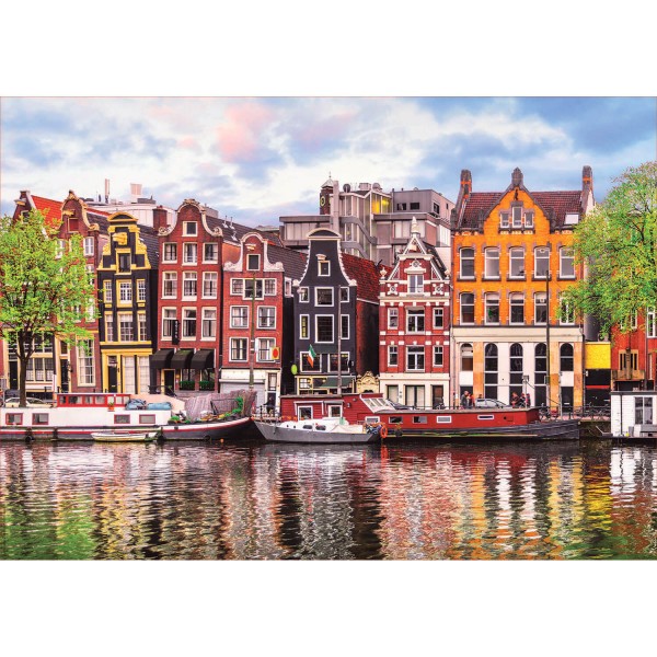 1000 pieces puzzle: Dancing houses, Amsterdam - Educa-18458