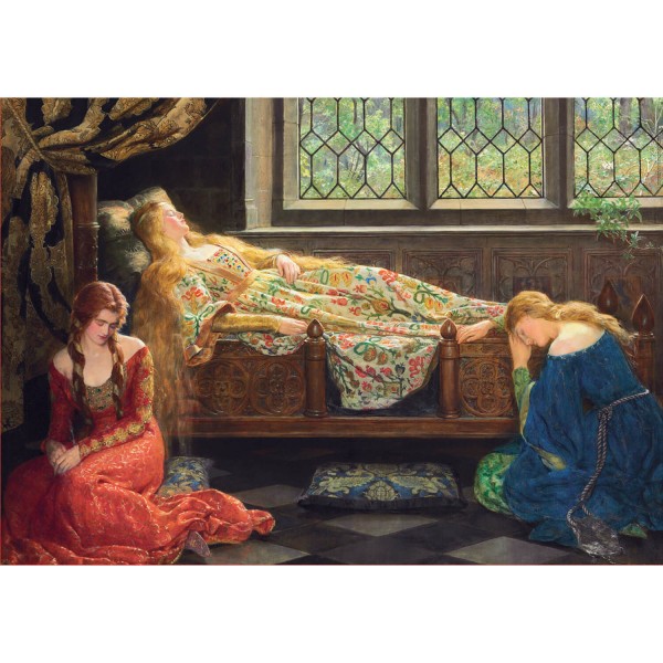 Puzzle 1500 pièces : La Belle au bois dormant, John Collier - Educa-18464