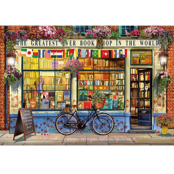 Puzzle 5000 pièces : La meilleure librairie du monde - Educa-18583