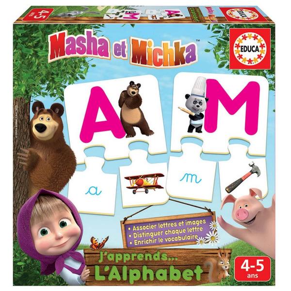 J'apprends l'alphabet : Masha et Michka - Educa-18541