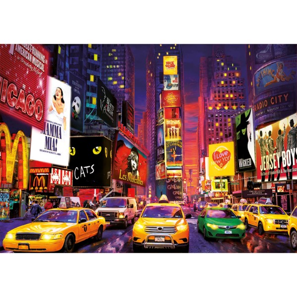 1000 Teile Neon-Puzzle: Times Square, New York - Educa-18499