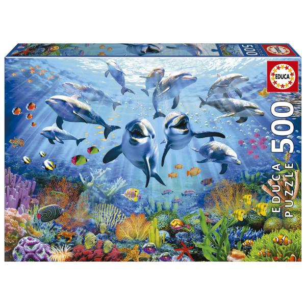 Puzzle 500 pièces : Fête Sous La Mer  - Educa-19901