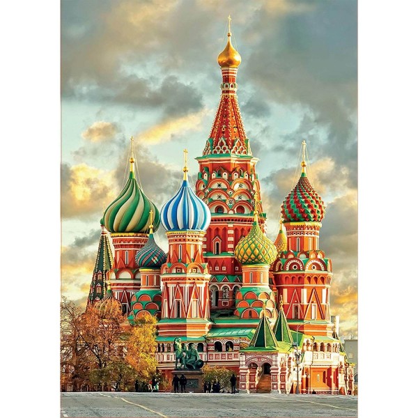 Puzzle 1000 pièces : Cathédrale de Saint-Basile, Moscou - Educa-17998