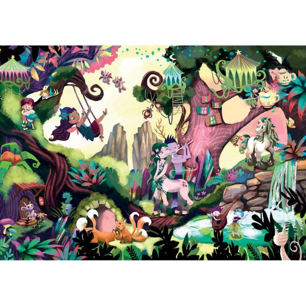 200-teiliges Puzzle: Mysterious Puzzle Junior: Enchanted Forest
 - Educa-18612