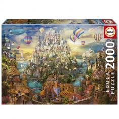 2000-teiliges Puzzle: Stadt der Träume