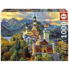 1000-teiliges Puzzle: Schloss Neuschwanstein