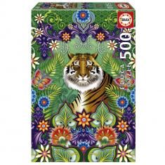 Puzzle 500 pièces : Tigre Du Bengale