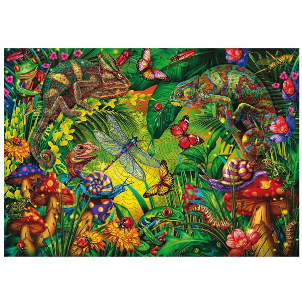 Puzzle 500 pièces : Forêt Colorée   - Educa-19551