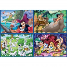 Puzzle mit 50 bis 150 Teile: 4 Puzzles: Disney-Klassiker