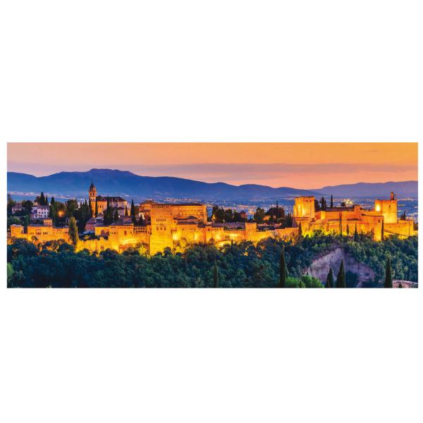 Puzzle 1000 pièces panoramique : L'Alhambra, Grenade   - Educa-19576