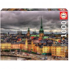 1000 pieces puzzle: View of Stockholm, Sweden