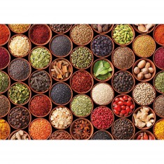 1500 pieces puzzle: Spices and condiments