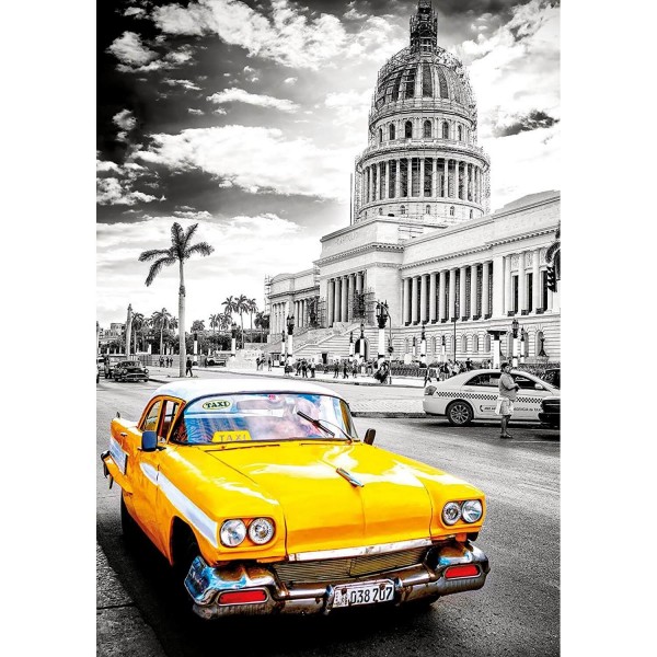 Puzzle 1000 pièces : Taxi à la Havanne, Cuba - Educa-17690