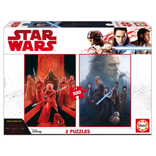 Puzzles 2x500 pièces : Star Wars : Les derniers Jedi - Educa-17464