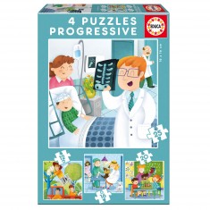 Progressives Puzzle 12 bis 25 Teile: Wenn ich groß bin!