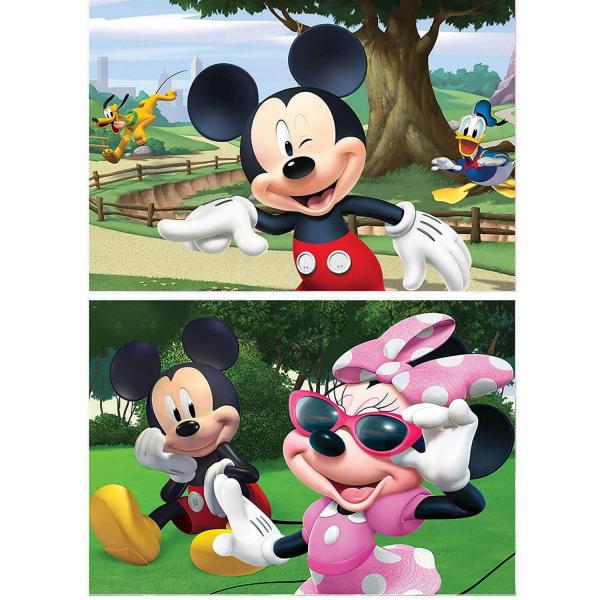 Puzzles 2 x 20 pièces : Mickey et ses amis - Educa-18884