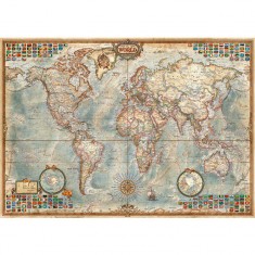 1500 pieces puzzle: the world, political map