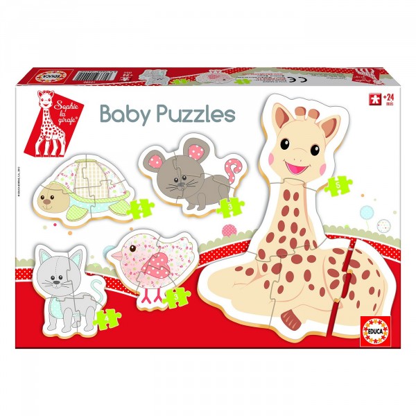 Baby puzzle : 5 puzzles : Sophie la girafe - Educa-15490