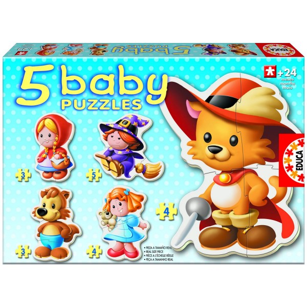 Baby puzzle - 5 puzzles : Les personnages de contes - Educa-13471