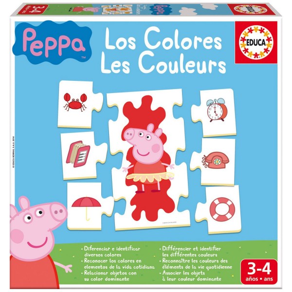 J'apprends les couleurs : Peppa Pig - Educa-16225