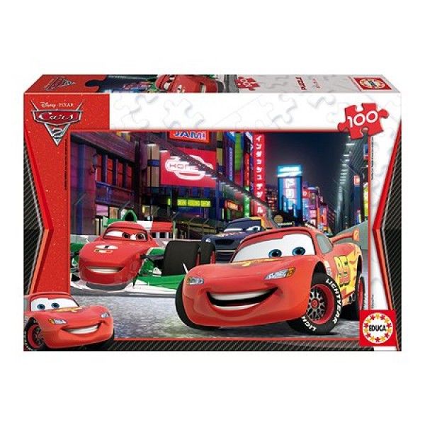 Puzzle 100 pièces - Cars 2 : Flash McQueen à Tokyo - Educa-14940