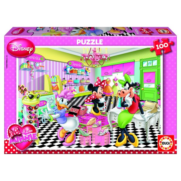 Puzzle 100 pièces : I love Minnie - Educa-15613