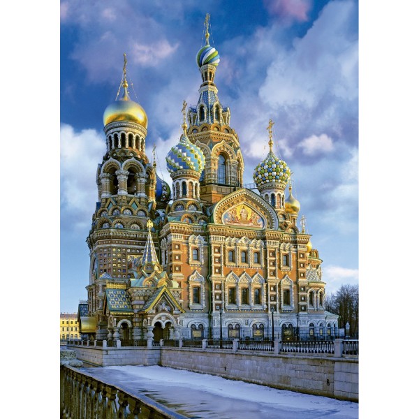 Puzzle 1000 pièces : Cathédrale de la Résurrection, Saint Pétersbourg - Educa-16289