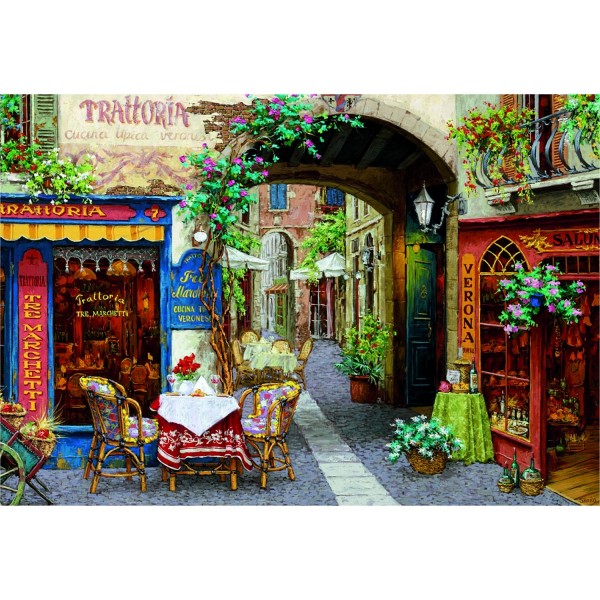 Puzzle 1000 pièces - Victor Shvaiko : Restaurant chez Marchetti - Educa-14860