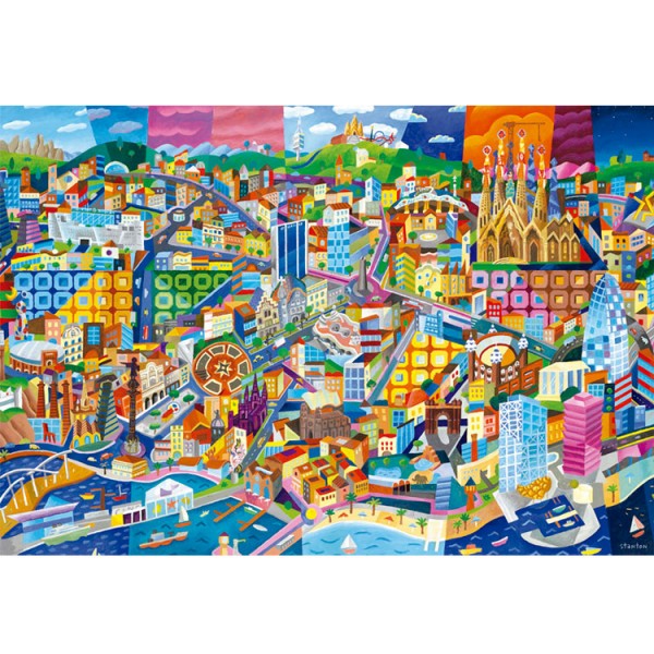 Puzzle 1500 pièces : Barcelona, Philip Stanton - Educa-16001