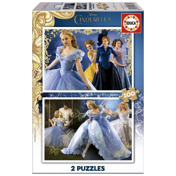 Puzzle 2 x 100 pièces : Cendrillon, le Film - Educa-16327