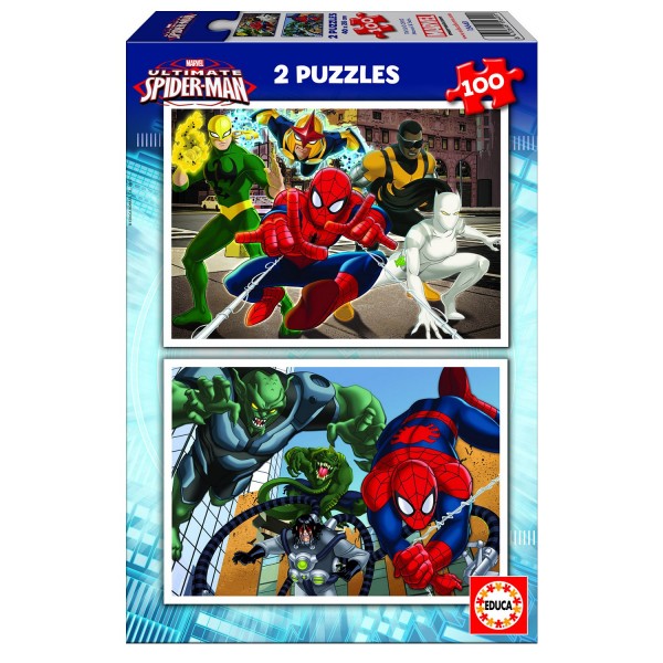 Puzzle 2 x 100 pièces : Ultimate Spider-Man - Educa-15640