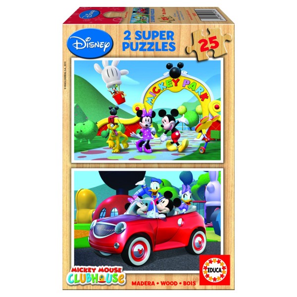 Puzzle 2 x 25 pièces - Le club de Mickey - Educa-13470