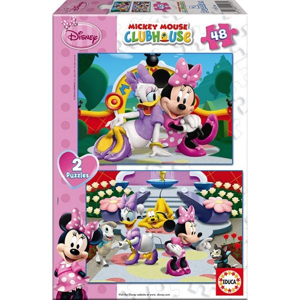 Puzzle 2 x 48 pièces - Mickey et ses amis : Minnie - Educa-15136