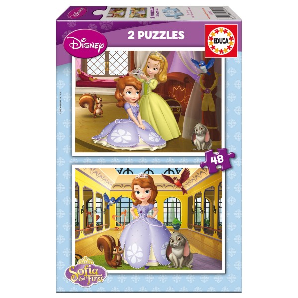 Puzzle 2 x 48 pièces : Princesse Sofia - Educa-15927