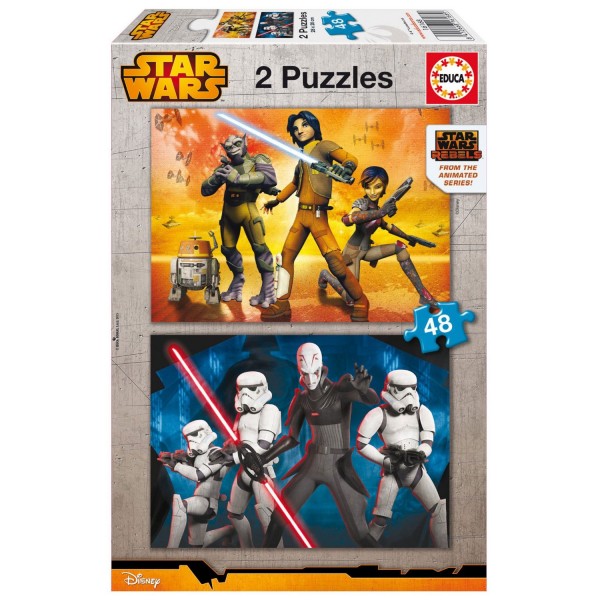 Puzzle 2 x 48 pièces : Star Wars Rebels - Educa-16168