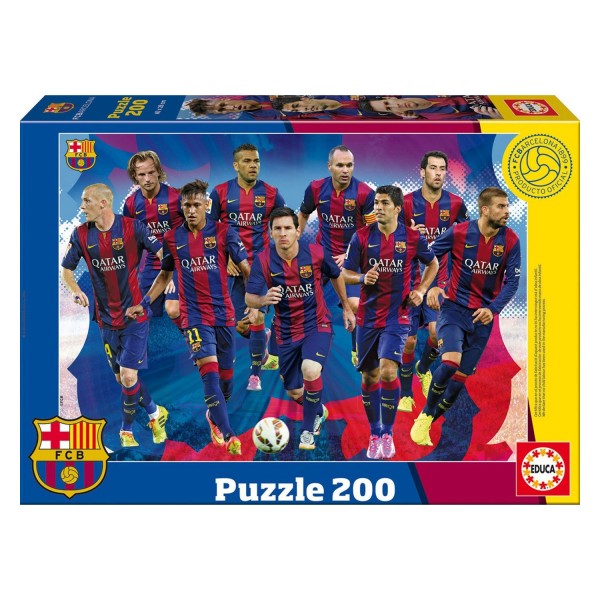 Puzzle 200 pièces : Futbol Club Barcelona 2014/2015 - Educa-16347