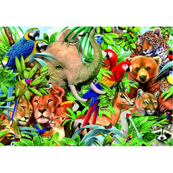 Puzzle 500 pièces - Le monde animal - Educa-14804