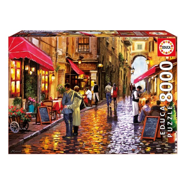 Puzzle 8000 pièces : Rue des cafés - Educa-16788
