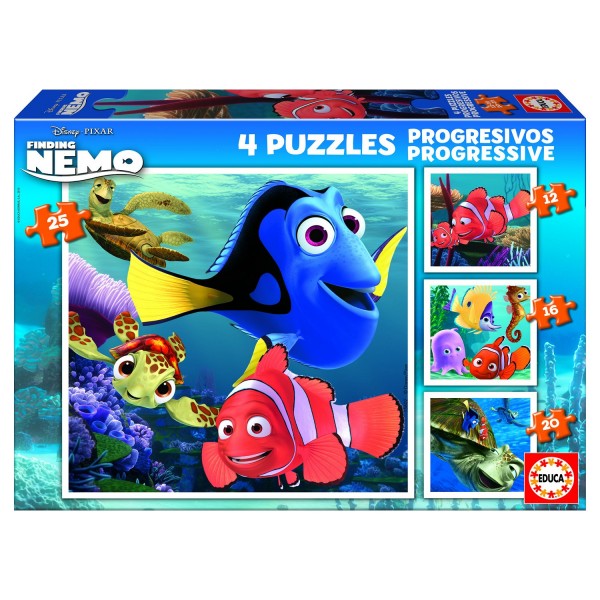 Puzzle de 12 à 25 pièces : 4 puzzles : Le monde de Nemo - Educa-15602